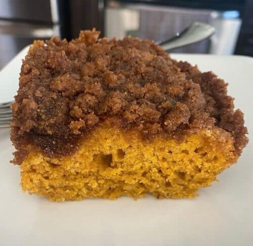 pumpkin spice cinnamon coffee cake