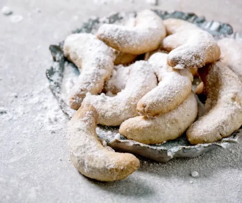Polish Almond Crescent Cookies, Polish Christmas Cookies