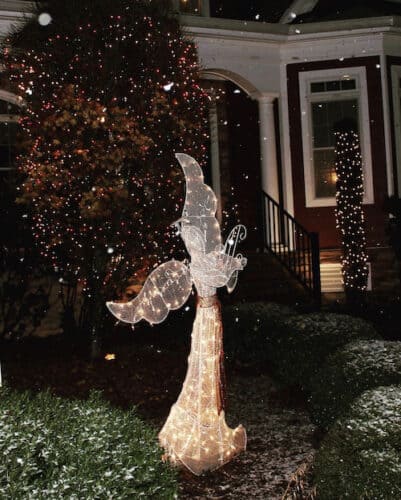 angel Christmas lights