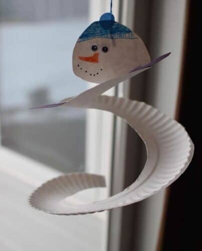 snowman crafts wind spiral