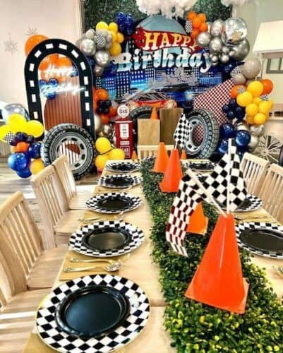 kids party themes racecar
